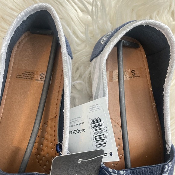 NFL LA Rams Espadrille Flats Foco Women's Blue/Grey- Size Small 5/6 NWT - Picture 3 of 6